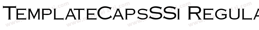 TemplateCapsSSi Regular字体转换